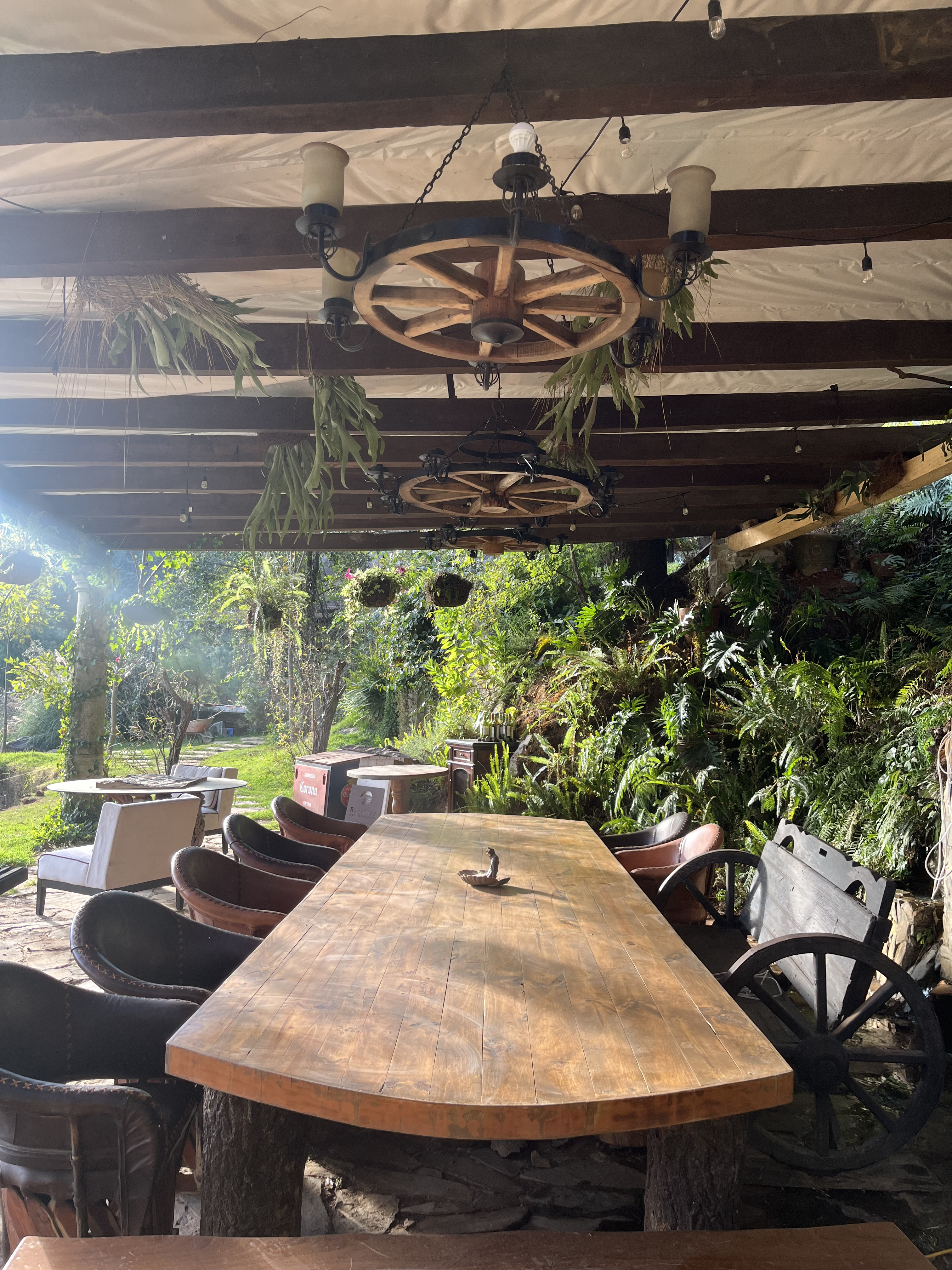 Área de convivencia rústica